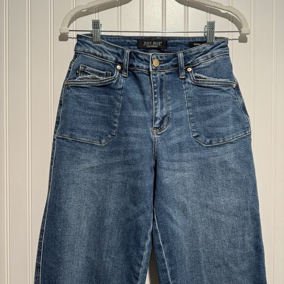 Judy Blue Barrel Jeans High Waisted Size 25 - Picture 3 of 7